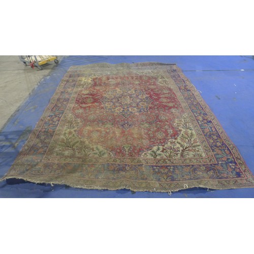 3494 - A multi-coloured floral patterned carpet approximately 380 cm x 300 cm