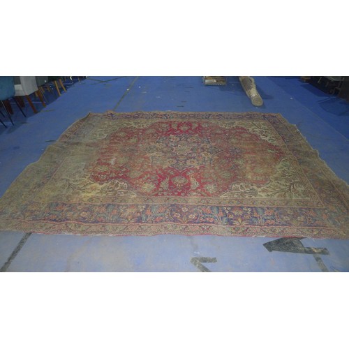 3494 - A multi-coloured floral patterned carpet approximately 380 cm x 300 cm