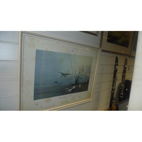 3198 - A framed signed limited edition print by Dennis Pannett titled 'Westland Lysander Mk III - Night Ope... 