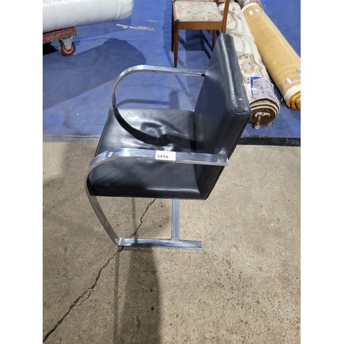 3459 - A vintage BRNO chromium cantilever office chair