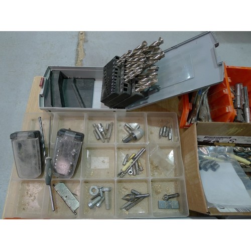 73 - A quantity of various drill bits, hole cutters etc