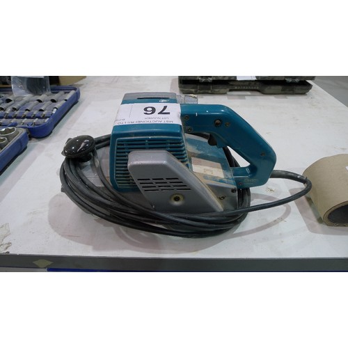 76 - A Makita belt sander type 9401, 100 x 610mm, 240v supplied with several spare sanding belts