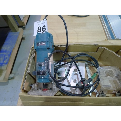 86 - A Makita laminate trimmer type 3708F, 240v