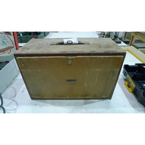 90 - A small wooden five drawer tool chest by Union approx 46 x 21 x 29cm high - Please see photographs f... 