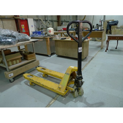 97 - 1 set of pallet trucks