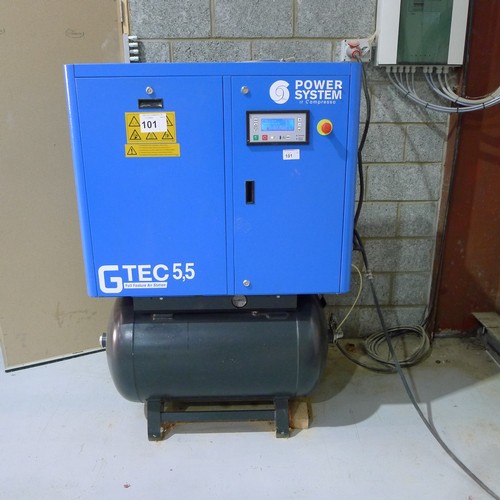 101 - A workshop compressor by Power System model G-TEC 5.5/270+DF 8 C, YOM 2012, 400v /3ph, 3432 hours