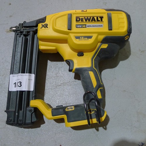 103 - 1 Dewalt 18v XR  Brushless cordless 18GA brad nailer type DCN680 (body only, no batteries or charger... 