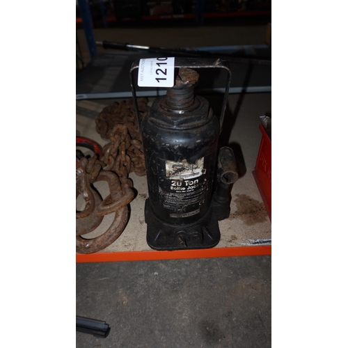 1210 - 1 SIP 20 ton hydraulic bottle jack - No handle included