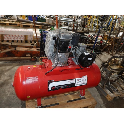 1012 - A workshop compressor by SIP Industrial type Airmate ISBD 06291 IBD7.5/270 (7,5HP / 270 Lt.), 3ph, Y... 