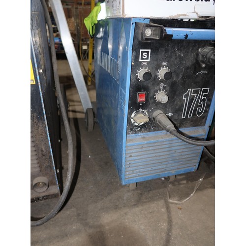 1063 - 1 welder by Eland Mig type 175, 240v, with leads, gas gauge, a welding mask etc