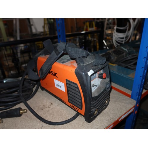 1153 - 1 Jasic inverter arc stick welder type Pro Arc 180D, 240v with 1 Jasic bag and a quantity of welding... 