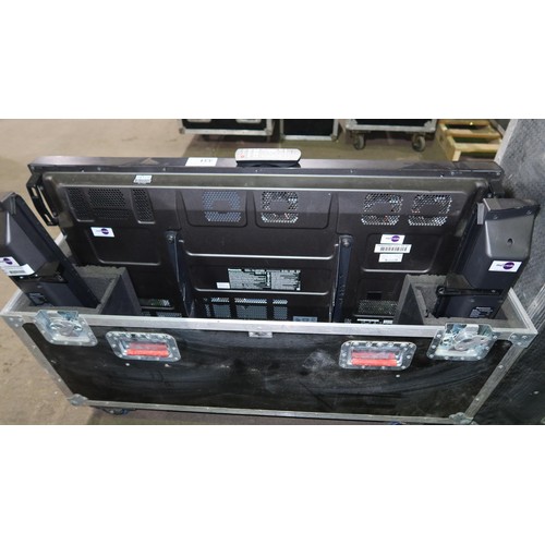 331 - A Panasonic 42 inch HD monitor model TH-42PF30ER, 240v, supplied in a wheeled flight case with 2 spe... 