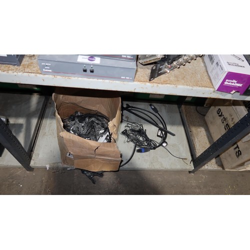 361 - A quantity of various items including a 4 channel DMX dimmer pack, a Snell and Wilcox audio video di... 