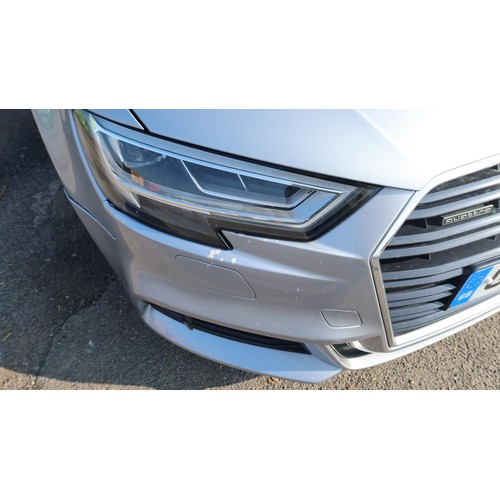 1717 - Audi A3 S Line TDI 150PS Quattro 2.0 Sportback, Silver, Reg GM66 KSV, 1st Reg 24/01/2017, 5 door Hat... 