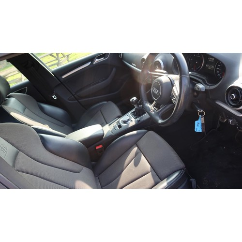 1717 - Audi A3 S Line TDI 150PS Quattro 2.0 Sportback, Silver, Reg GM66 KSV, 1st Reg 24/01/2017, 5 door Hat... 