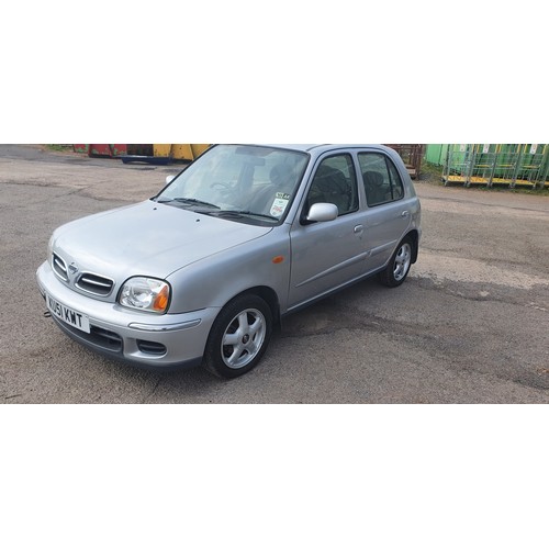 1721 - Nissan Micra SE, 5 dr hatch Silver, Reg KU51 KWT, 01/09/2001, 5 spd manual petrol 1348cc, MoT NONE E... 