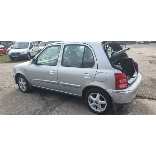 1721 - Nissan Micra SE, 5 dr hatch Silver, Reg KU51 KWT, 01/09/2001, 5 spd manual petrol 1348cc, MoT NONE E... 