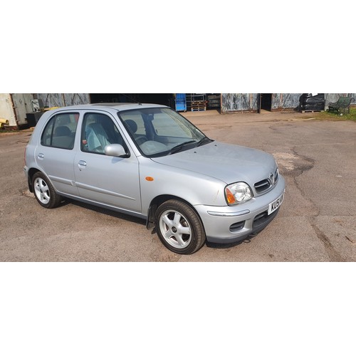 1721 - Nissan Micra SE, 5 dr hatch Silver, Reg KU51 KWT, 01/09/2001, 5 spd manual petrol 1348cc, MoT NONE E... 