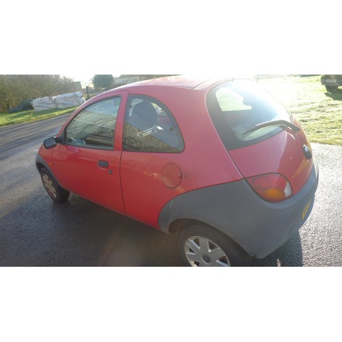 1722 - Ford KA, Red 3 dr Hatchback, Reg; WD04 UEM, 1st Reg 31/07/2004, 5 spd manual petrol, 1297cc, MoT to ... 