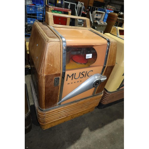 3047 - A vintage Ditchburn jukebox type MK2 Music Maker 16, 78rpm, (circa 1947-1950). This is a vintage Juk... 