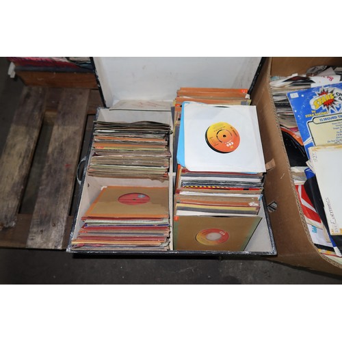 3065 - 1 pallet containing a quantity of various vinyl records comprising mainly 45rpm singles. Not practic... 