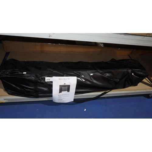 212 - 1 Airwave 3m x 3m grey gazebo RRP £140