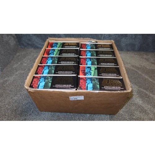 3129 - A box containing a quantity of various Doctor Who collectible trading cards, inner boxes have been o... 