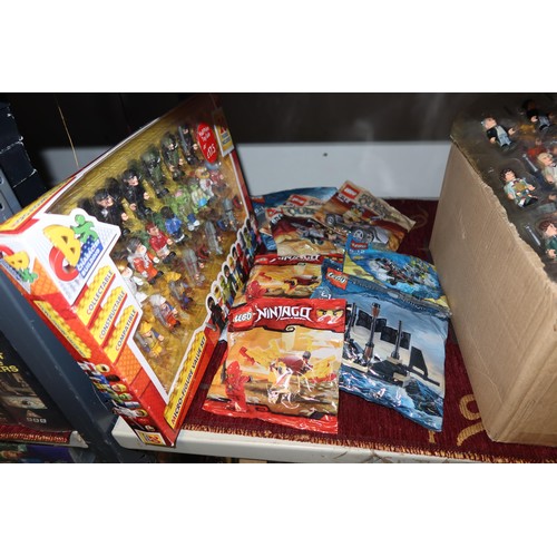 3117 - A quantity of various Lego type Doctor Who figures, Pirates of the Caribbean, Ninjago, Atlantic etc.... 