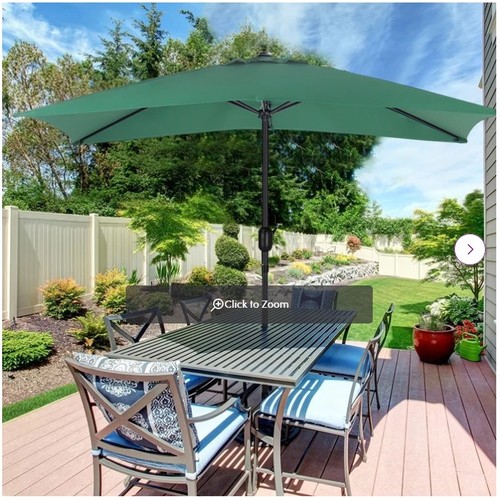 213 - 1 Lucy 3m x 2m rectangular traditional parasol RRP £121 - Boxed and no base is included