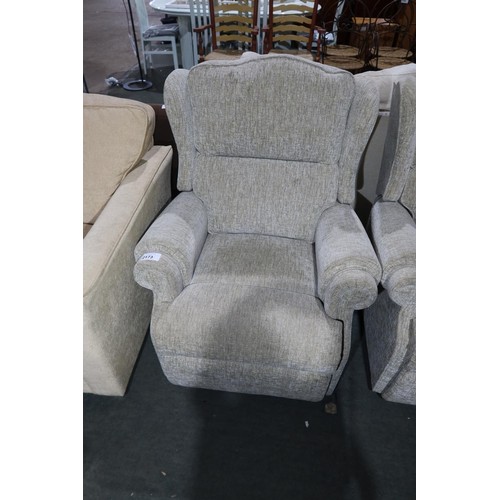 2173 - A two person sofa approx 143cm wide (splits into two parts) and a matching arm chair