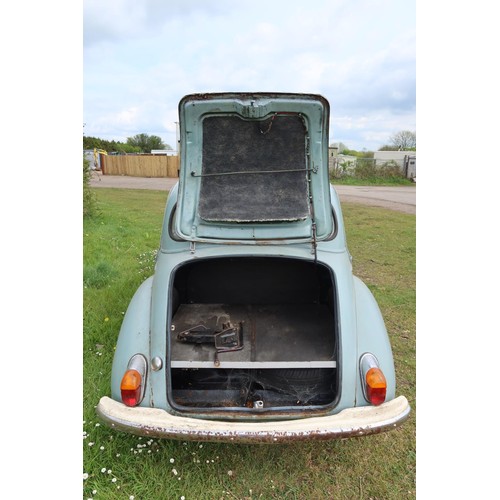 7 - Morris Minor 1000 Grey 4 dr Saloon,  reg. no. 735 FGU,  1st reg  01/03/1963, 1098cc petrol engine ma... 