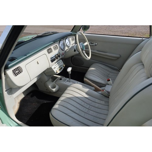 3 - Nissan Figaro coupe convertible.  Reg. no. J496 NPR, 1st reg 05/04/2005, declared manufactured 1991,... 