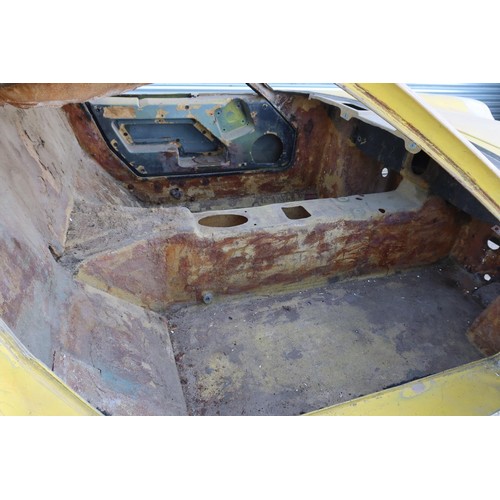 9 - Lotus Europa Twin Cam Body shell circa 1972, No v5 or Chassis plate. Has received some body repair f... 