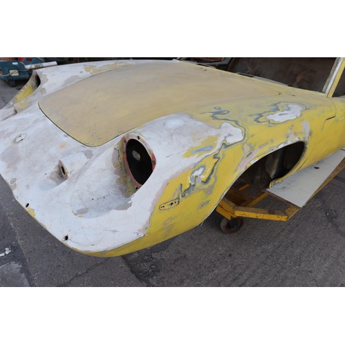 9 - Lotus Europa Twin Cam Body shell circa 1972, No v5 or Chassis plate. Has received some body repair f... 