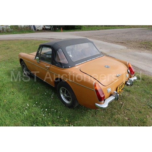 4 - MG Midget Mk 111,  Bronze, reg. no. SAP 562N, 13/08/1974, manual 4 spd gearbox, odometer reads 94,03... 