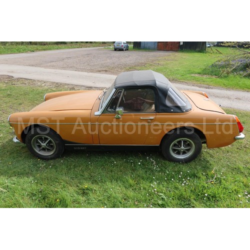 4 - MG Midget Mk 111,  Bronze, reg. no. SAP 562N, 13/08/1974, manual 4 spd gearbox, odometer reads 94,03... 