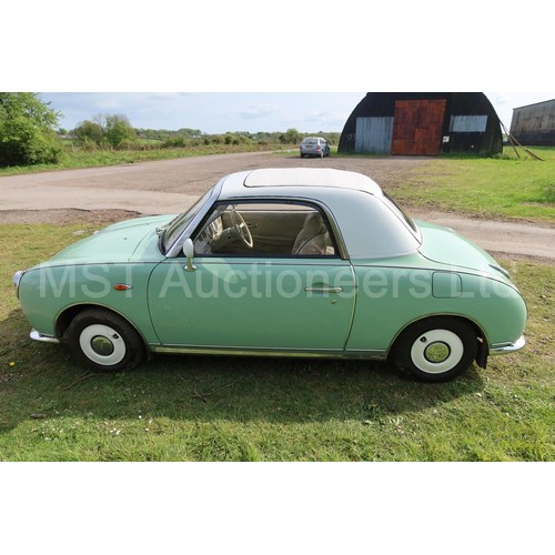 3 - Nissan Figaro coupe convertible.  Reg. no. J496 NPR, 1st reg 05/04/2005, declared manufactured 1991,... 