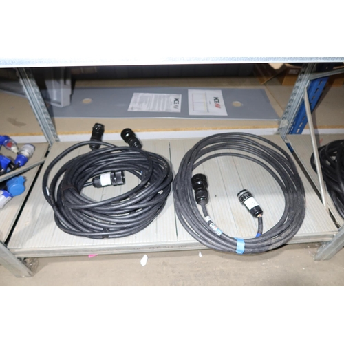 110 - 3 x 19 pin multi core cable assemblies with couplings fitted comprising 3 x 10m long. Contents of 1 ... 