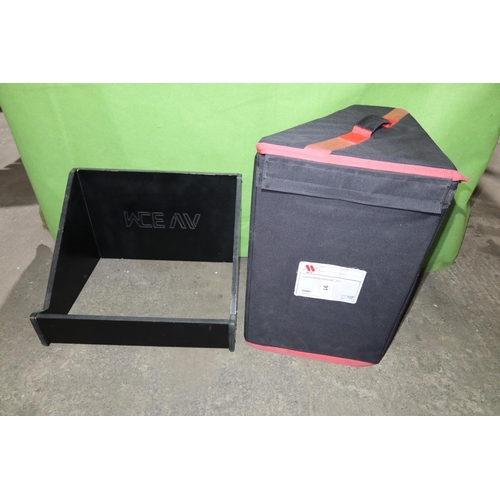 91 - 1 Comfort monitor floor stand / shroud supplied with a soft carry / storage bag