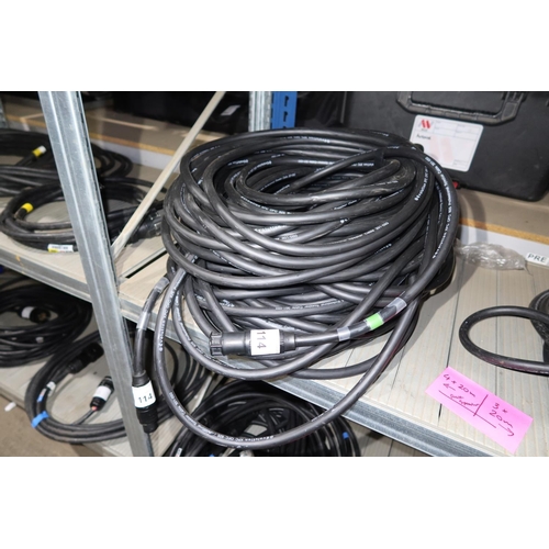 114 - 4 x 20m Evolution Professional speaker cables type XPC OFC 825 with NLT8 connectors fitted. Stack on... 