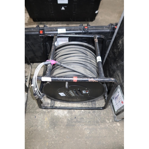 159 - A Tour Cat 4 way multi core Cat 5 cable on reel approx 75m long - Please note that there are no whee... 