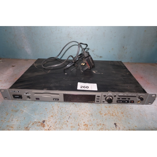 260 - 1 Sony mini disc recorder type MDS-E12, 240v