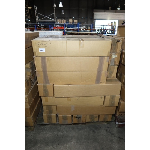 300 - 1 pallet containing approx 42 cardboard boxes containing a quantity of connected LED light assemblie... 