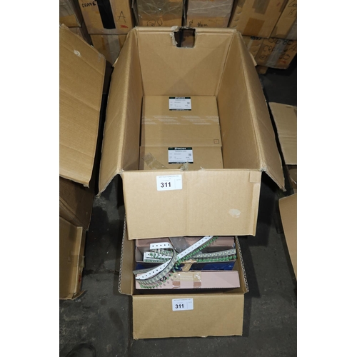 311 - 2 sealed boxes and 1 open box containing a quantity of approximately 45,000 Nichia Green LED's type ... 