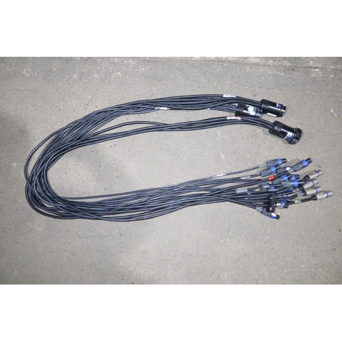 111C - 3  x 19 pin multi core break out power splitter cable assemblies by VDC all approx 2m long comprisin... 