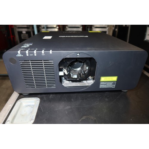 16 - 1 Panasonic projector model PT-RZ970 WUXGA, 240v, with a remote control, supplied in a wheeled fligh... 