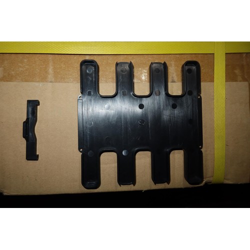 313 - 1 pallet containing a quantity of black plastic mounting plates used the manufacture of LED display ... 