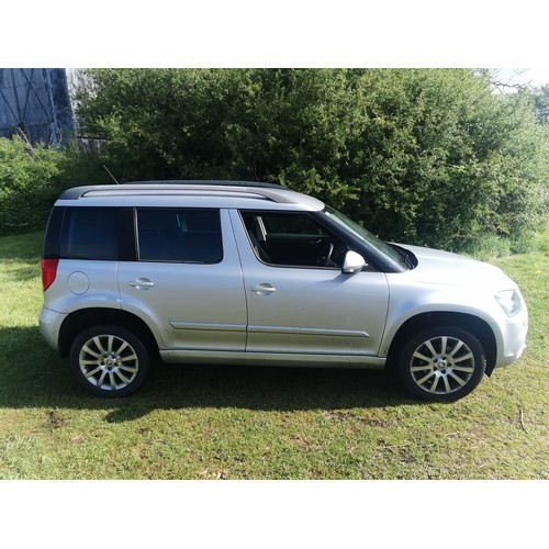 167 - Skoda Yeti Elegance 1.2 TSI Silver, 5 dr Estate, Reg; WJ64 TGO, 18/09/2014, 6 spd manual petrol, 119... 