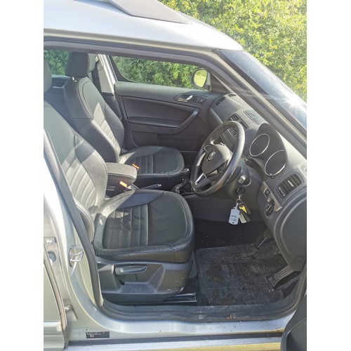 167 - Skoda Yeti Elegance 1.2 TSI Silver, 5 dr Estate, Reg; WJ64 TGO, 18/09/2014, 6 spd manual petrol, 119... 