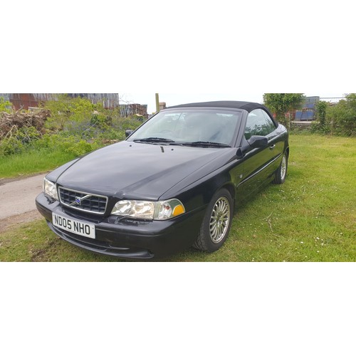 170 - Volvo C70 Turbo Auto Convertible Black, Reg: NDO5 NHO, 1st reg. 09/05/2005, 5 Spd Auto petrol 1984cc... 